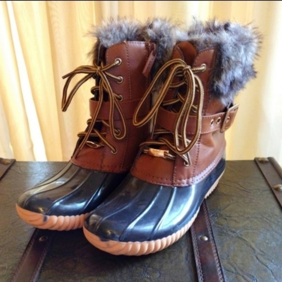 Shiekh Shoes - Shiekh Women's Fur Duck Boots